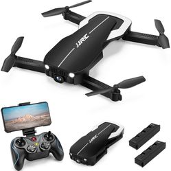Drones with 1080P HD Camera for Adults, JJRC Foldable Drone with 2 Batteries, Optical Flow Positioning Quadcopter with Carrying Case for Beginners-Hea