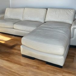 Free Delivery Leather Sectional Couch 