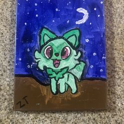 Diy hand painted sprigatito painting i did 