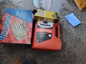 Valvoline High Mileage 5QT Oil & Duralast Transmission Filter