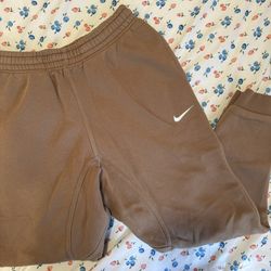 tan nike sweatpants
