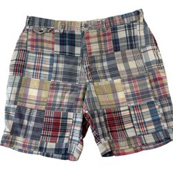 Polo Ralph Lauren Madras Patchwork Shorts Men’s Sz 35 Plaid Cotton