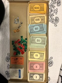 1935 Vintage Monopoly Board Game