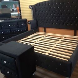 Queen Bed Frame Dresser Mirror And Nightstand