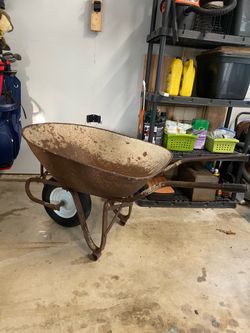 Metal Wheel Barrel