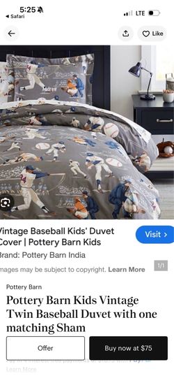 Pottery Barn Duvet and Shams