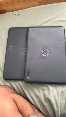 2 HP Chromebooks Locked - For Parts Only - Screen is Ok