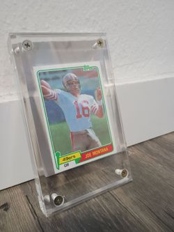 Joe Montana QB 1981 card