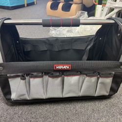 Mufti-Functional Wide  Tool Open Tote Bag， With Handle Tool Storage Bag