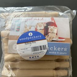 25 Kids Craft/Baking Wood Rollers 7”