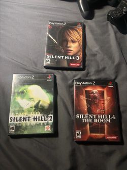 Silent Hill 2 3 4 The Room PS2 PlayStation 2 Horror Game Lot Konami