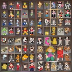 Stuffed animal lot (77 stuffed animals)