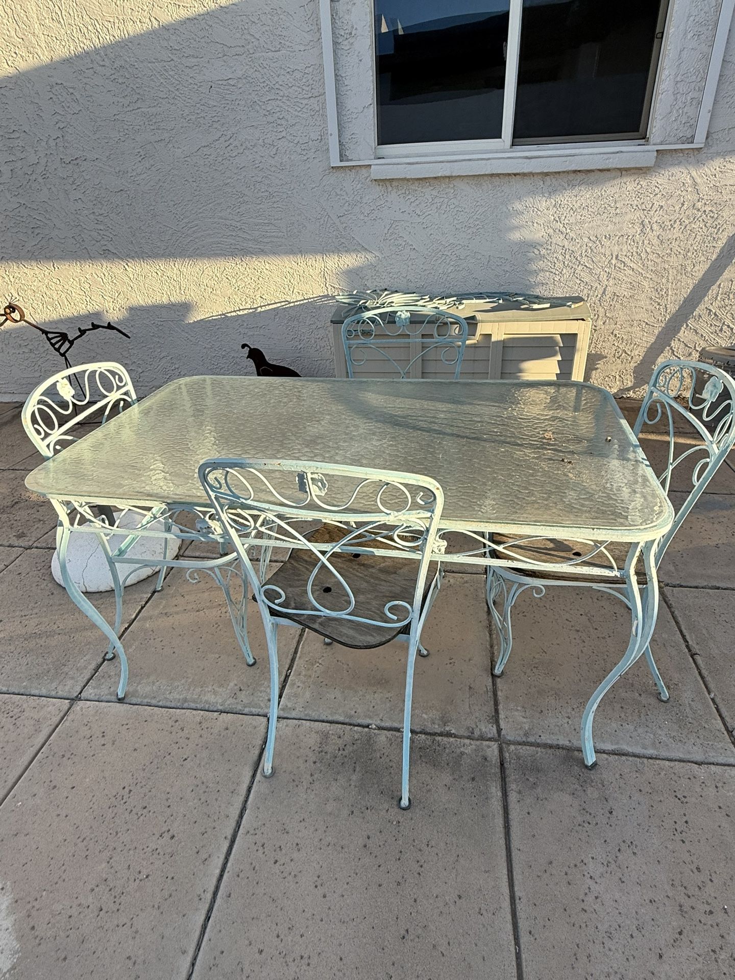 Metal Table And Chairs