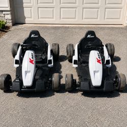 2 TOBBI 24V Electric Drift Go Karts – Kids Ride-On Racing Karts – $500