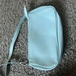 Blue Leather Purse