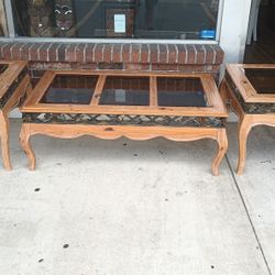 Coffee Table and 2 End Tables