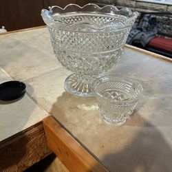 Punch Bowl With Cups 