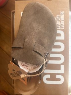 Project Cloud Suede Clog with Buckle Strap