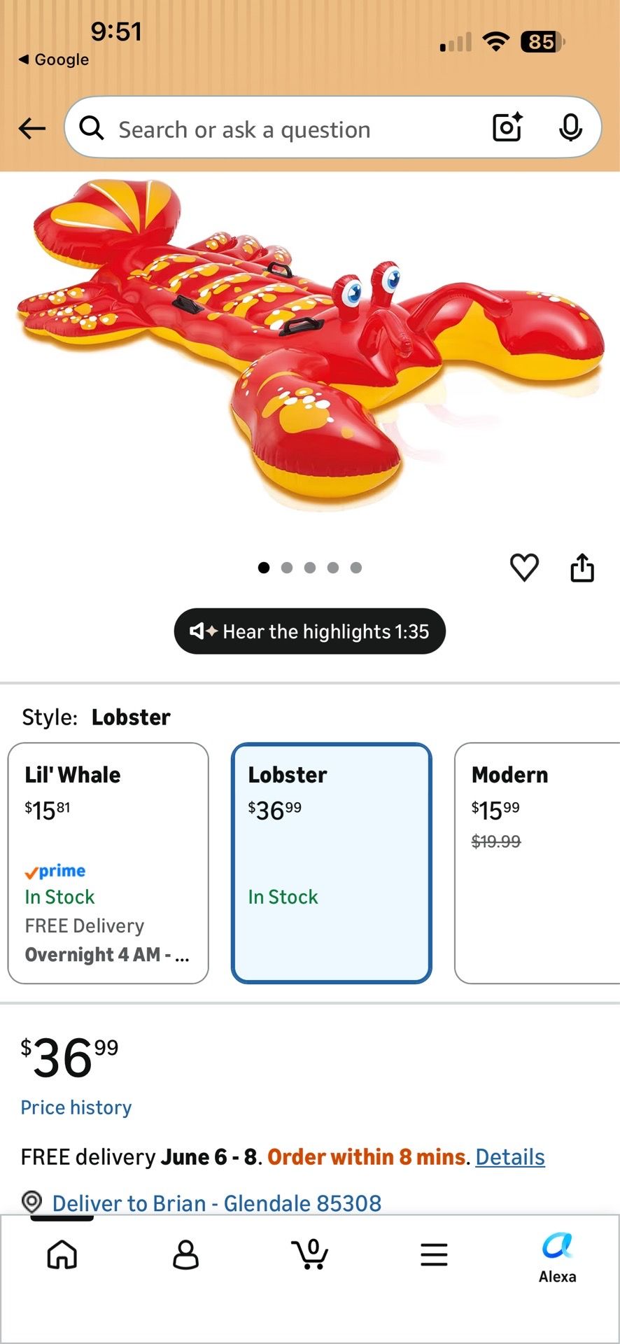 Pool float
