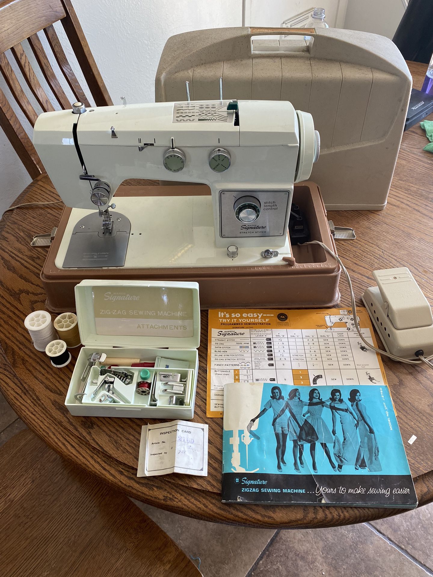 Vintage Montgomery Wards Signature Sewing Machine