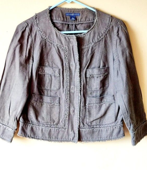 Gap Cropped Jeans Jacket Women's Size S/ Small