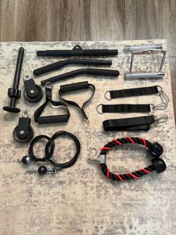 Gym Cable Machine Attachment Set