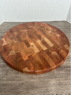 Unbranded 18” Round Acacia Wood Cutting Board