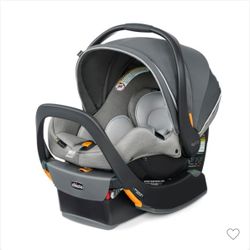 New Baby Travel Stroller system Chicco KeyFit® 35  ClearTex® Extended-Use Infant Car Seat In Ash & Caddy base