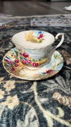 Royal Albert Bone China Teacup And Plate Set