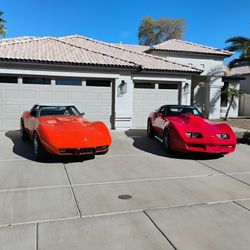 2 C3 Convertible Corvettes