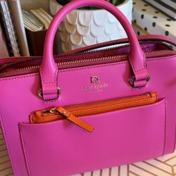 Kate Spade - Adelia crossbody Hadley Street Handbag Pink/ Orange 