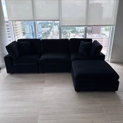 Black Cloud Sectional Available, Same Day Delivery And Setups 