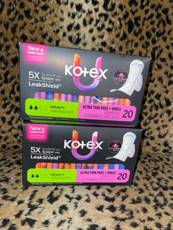 2🔥boxes of 20 U Kotex both for $8 firm on price