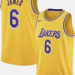 ✅Nike Certified Authentic LA Lakers LeBron James#6 NBA All-Time Leading Scorer Jersey Sz.S/M