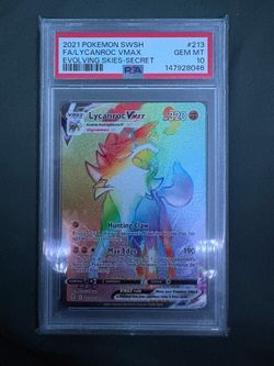 Lycanroc VMAX Evolving Skies PSA10