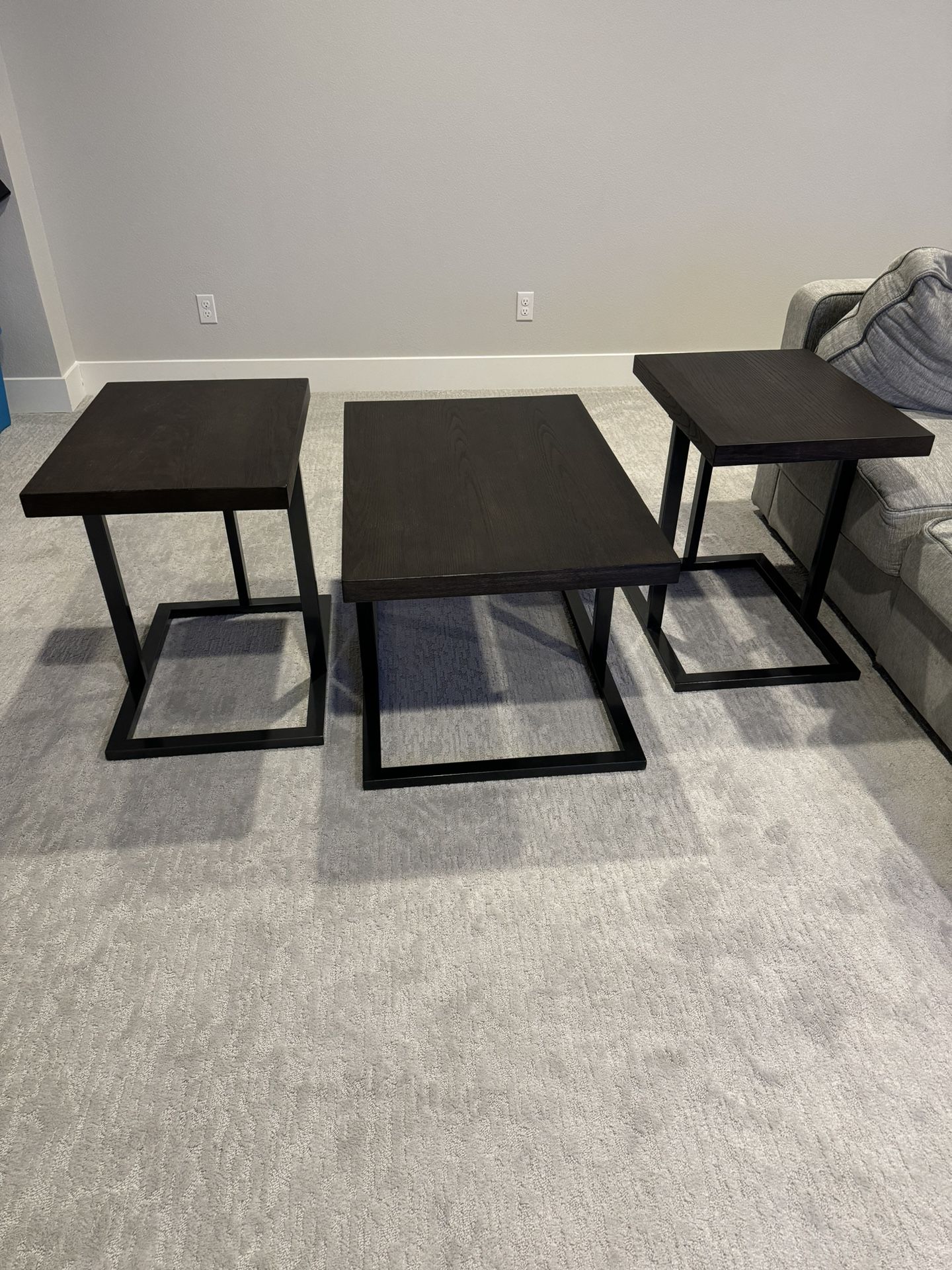 1 Coffee Table And 2 End Tables 