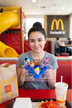 Five Disney McDonald 70th Anniversary toys