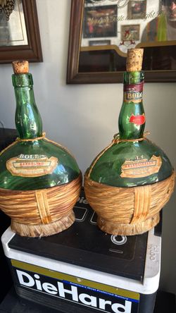 Vintage bolla wine bottles