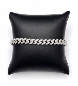 925 Sterling Silver 6.00CTW MOISSANITE Miami Cuban Link Unisex Bracelet