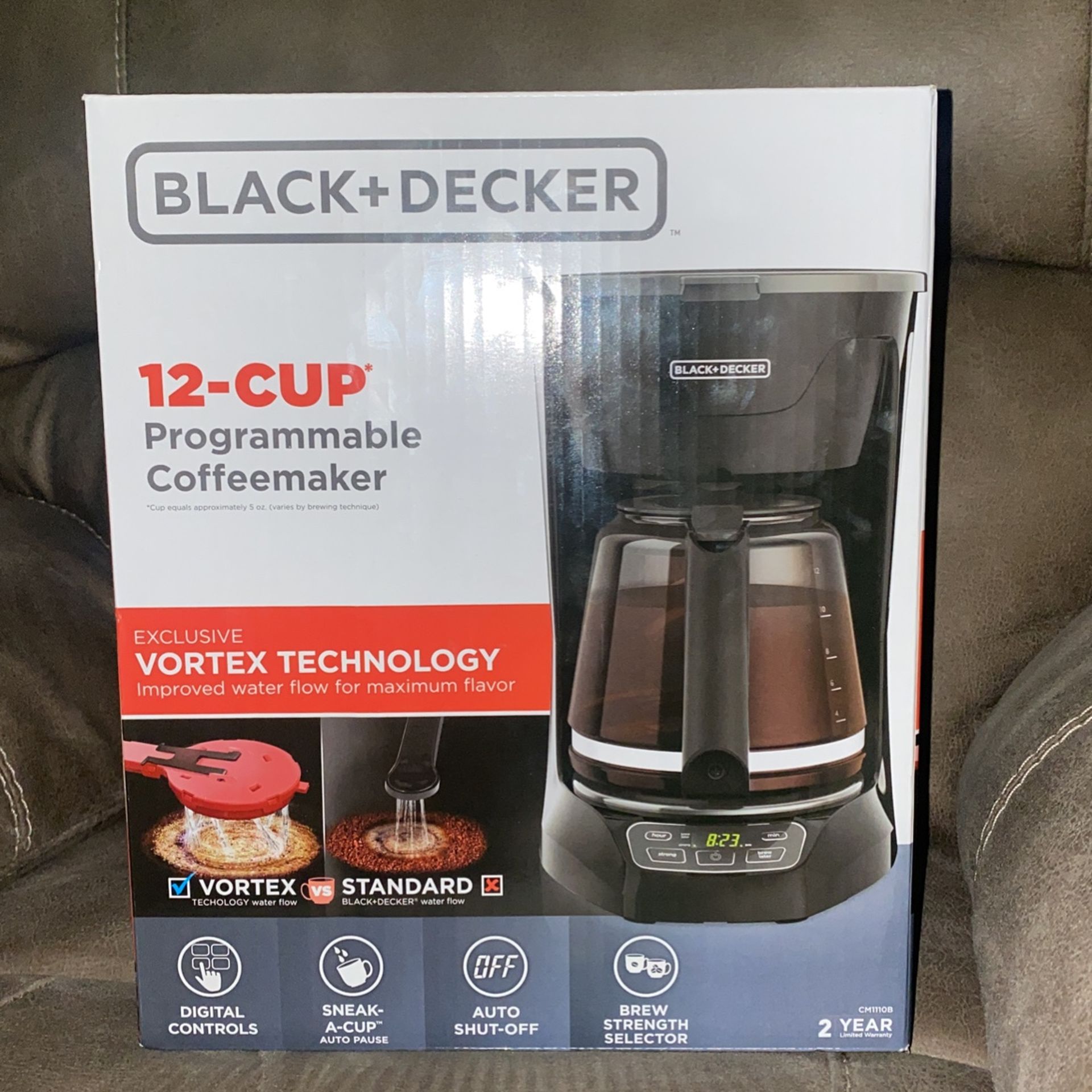 Black+decker 12 Cup Programmable Coffee Maker - Black - Cm1110b