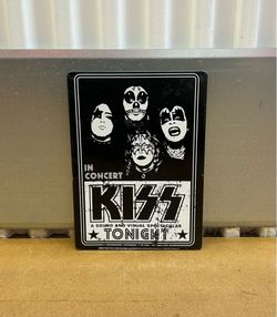 2006 KISS Catalog “KISS Concert” METAL Sign 👀 (please read description)