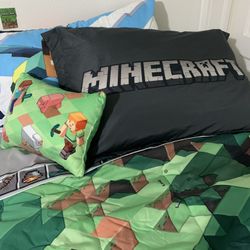 Minecraft Twin Size Bedding Set | Minecraft Bedroom Decor