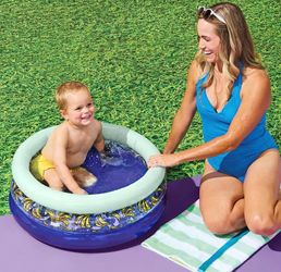 Sun Squad Banana Print Mini Kiddie Pool 11 Gallon Inflatable Splash Pool NEW