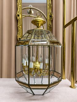 Vintage brass chandelier