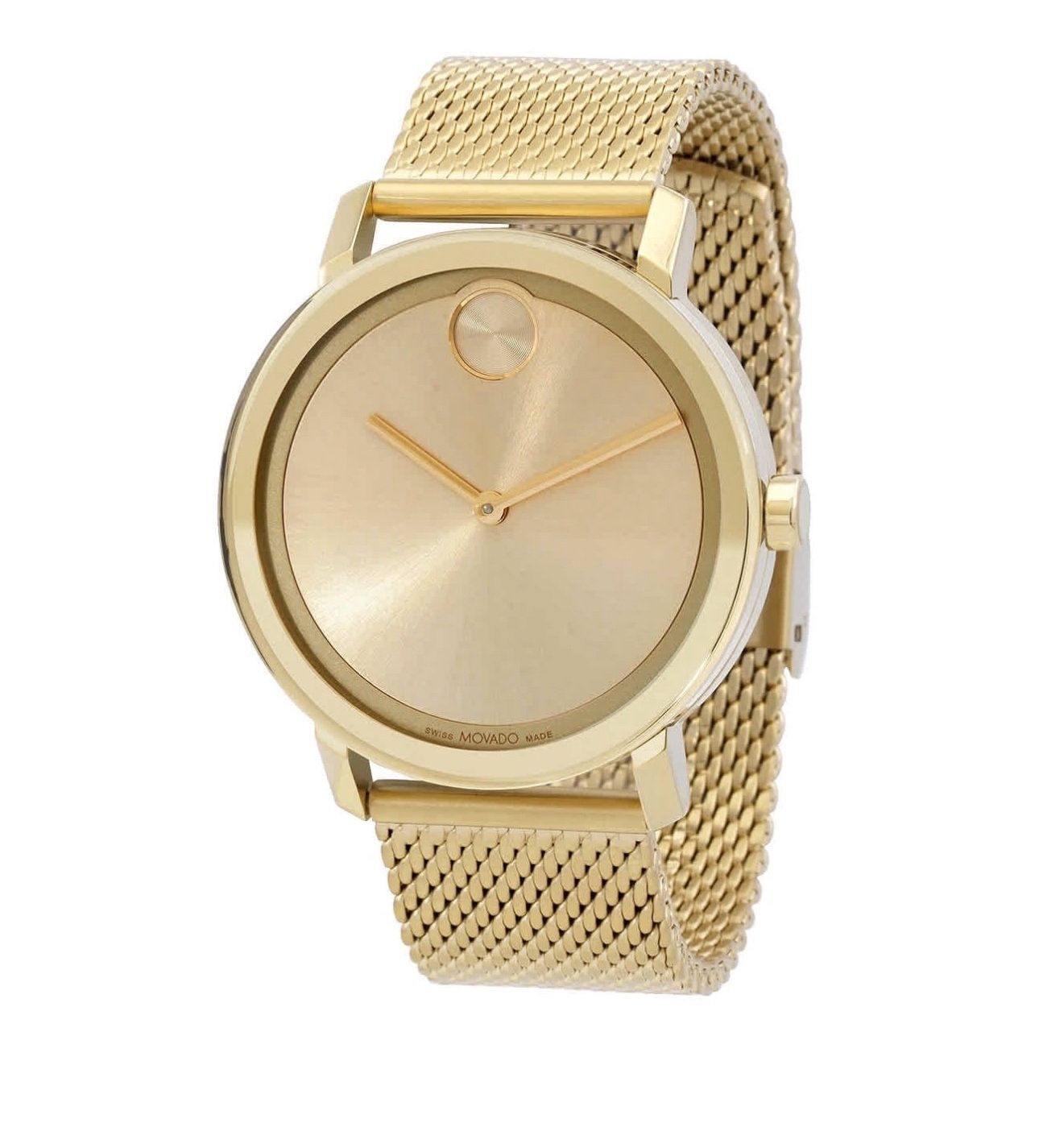 Movado Bold Evolution Quartz Gold Dial Men's Watch (contact info removed), New without tags 