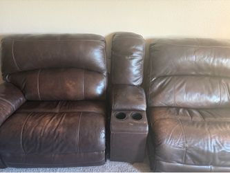 Leather Couch 3 Pieces