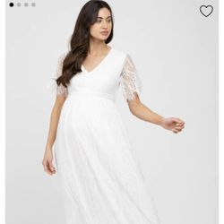 White Maternity Dress