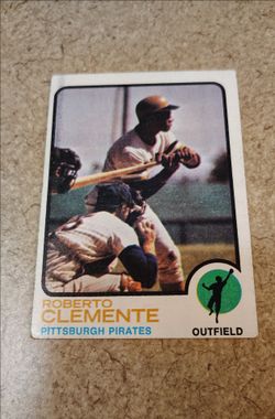 1973 Topps Roberto Clemente Pittsburgh pirates baseball card #50.