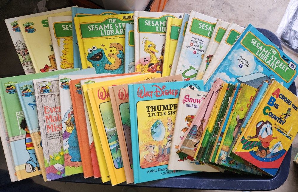 Sesame Street Disney Books Vintage 