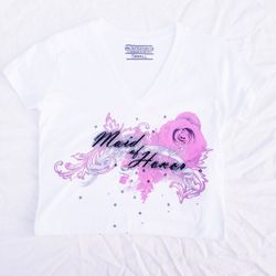 Maid of Honor T shirt VNeck